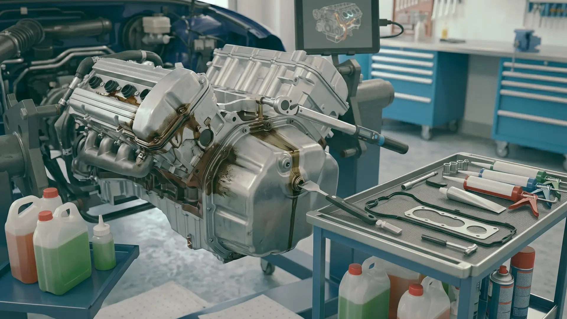 Car Engine Oil Leakage Repair in Dubai