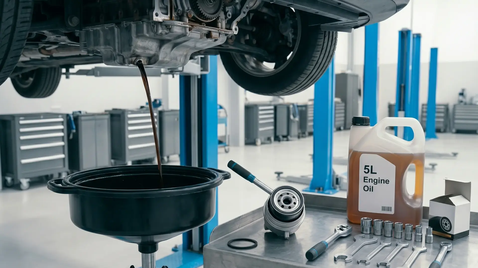 Car Engine Oil/Filter Change in Dubai