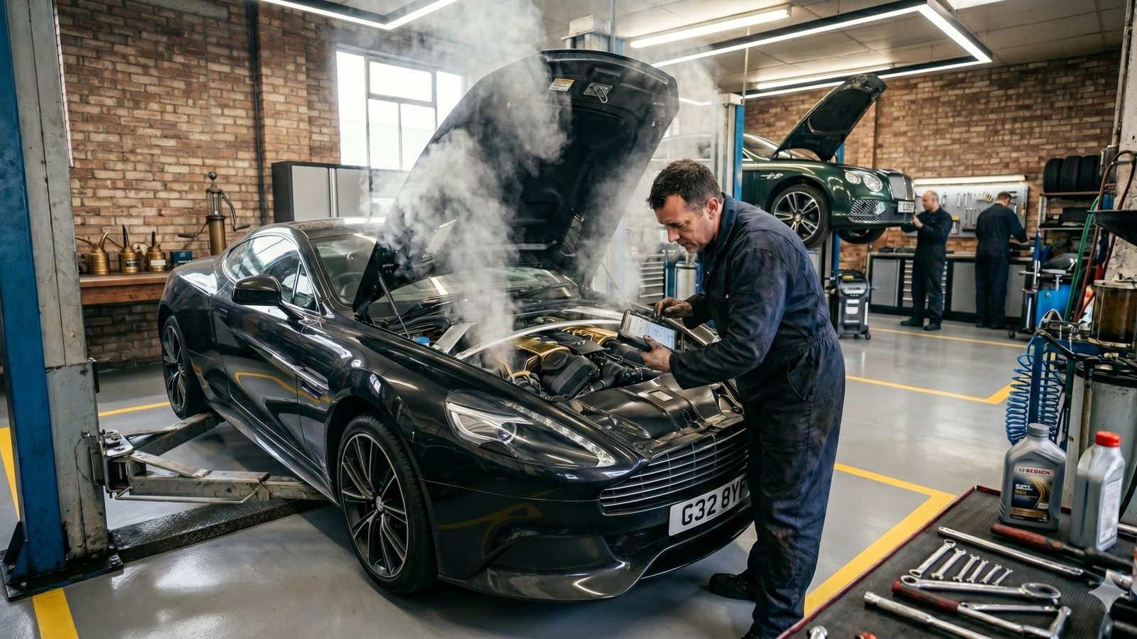 Car Engine Smoke in Dubai