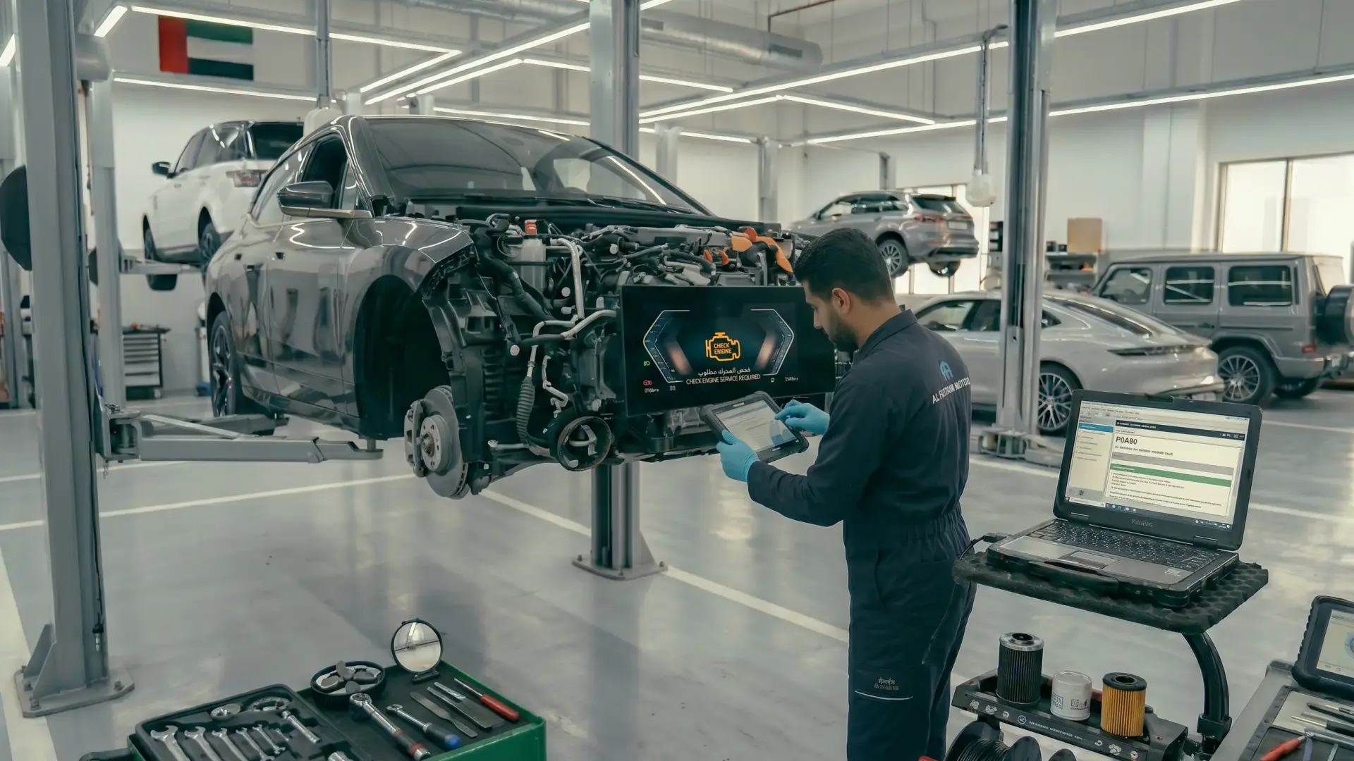 Car Engine Light Checks in Dubai
