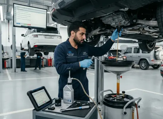 Car Single Speed Gearbox Fluid Change in Dubai