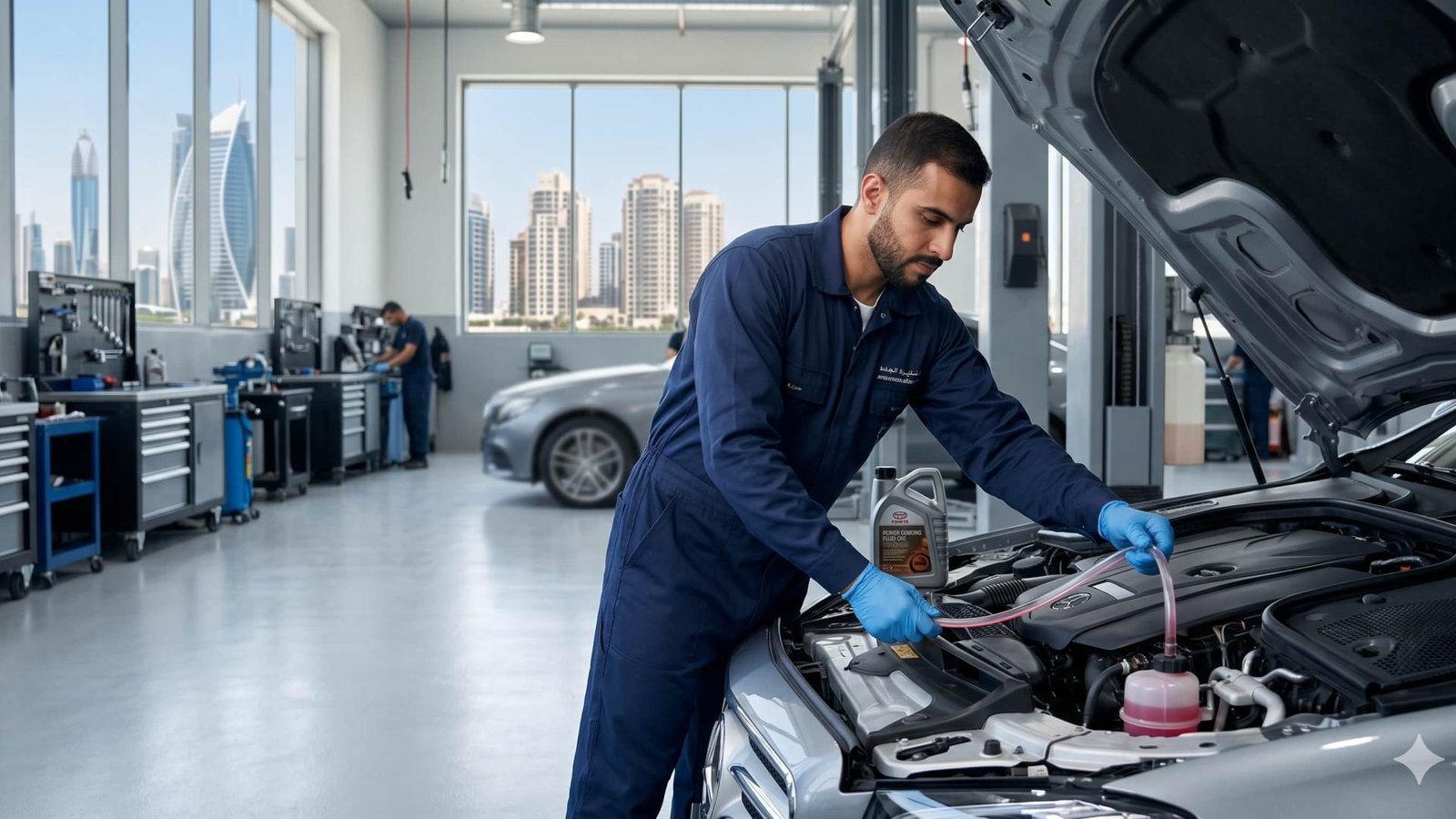 Steering Oil Change in Dubai